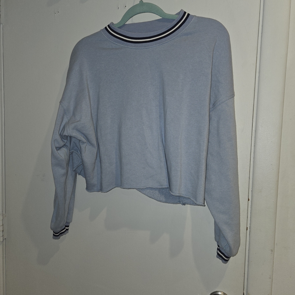 American Eagle Outfitters Light Blue Sweatshirt